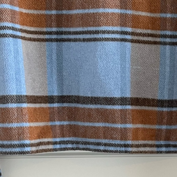 For the REPUBLIC Women's Cropped Plaid Thick Flannel Jacket Shacket Size M New - Picture 9 of 15